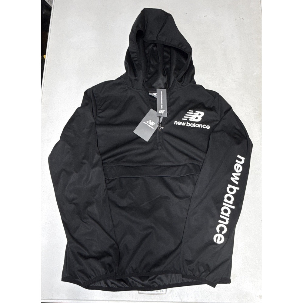 New Balance All Motion Softshell Hooded 1/4 Zip Wind/Water Jacket women's M